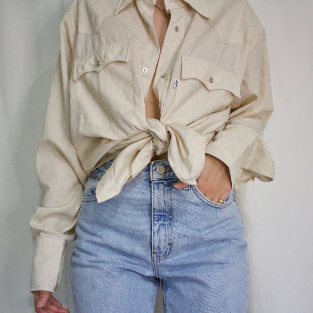 VINTAGE LEVI’S BUTTON DOWN/70s COLLAR SHIRT